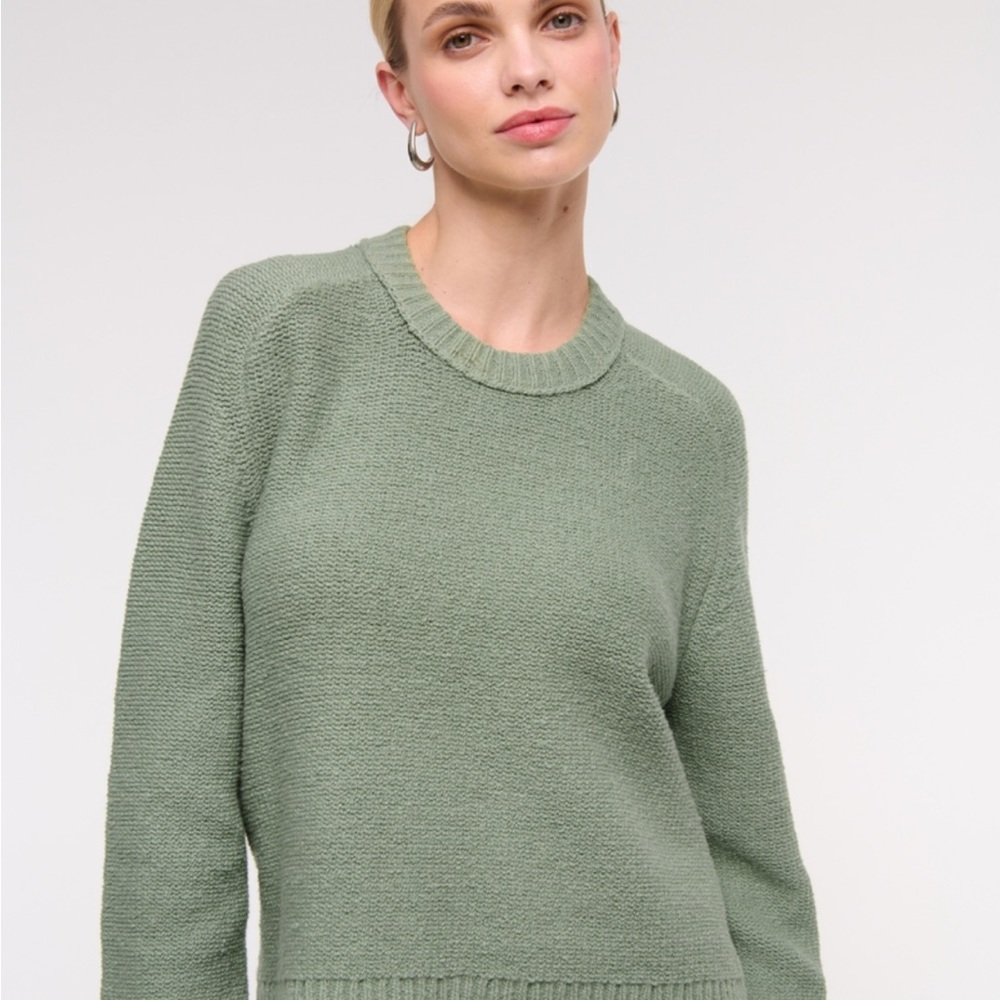 BRAND NEW Abercrombie & Fitch Sage Crew Neck Sweater